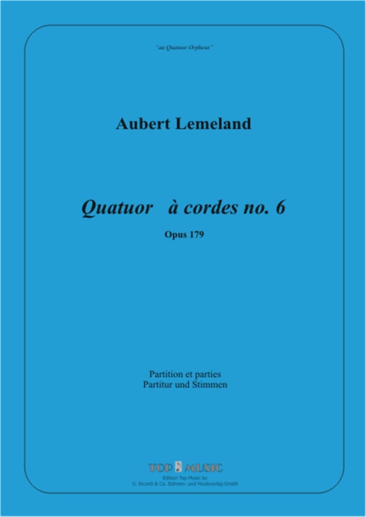 Quatuor à cordes No.6